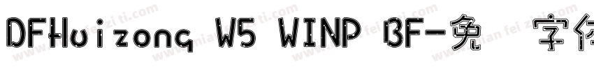 DFHuizong W5 WINP BF字体转换